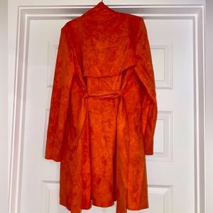 Orange Suede Coat
